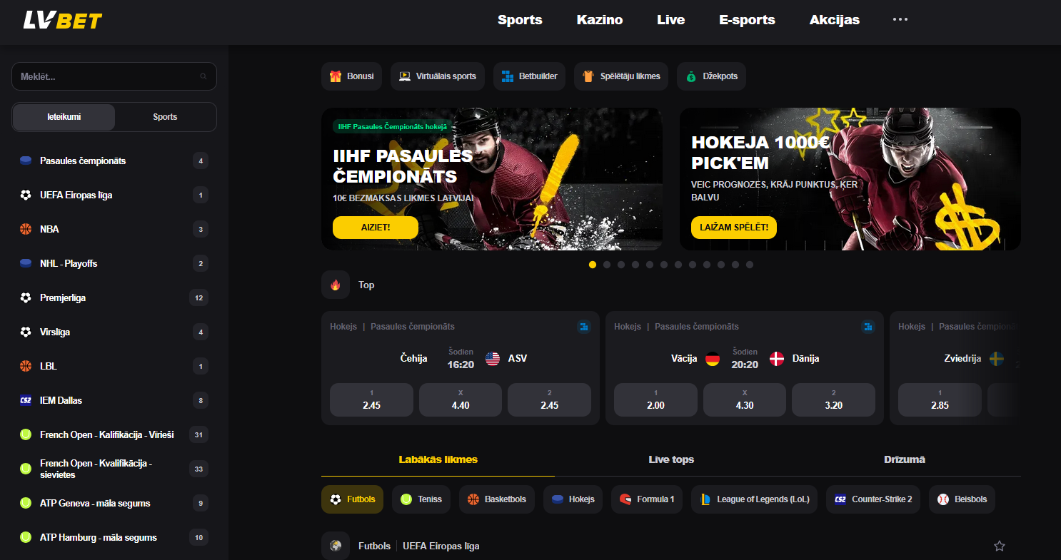 LV BET Latvia Review – Your Gateway to Latvian Sports Betting and Kazino Online Experience